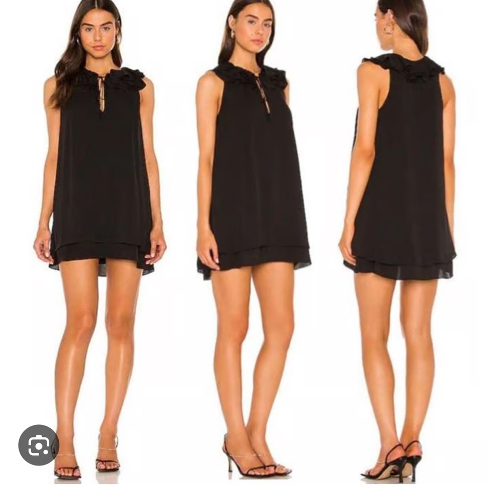Amanda Uprichard Black Belle Dress